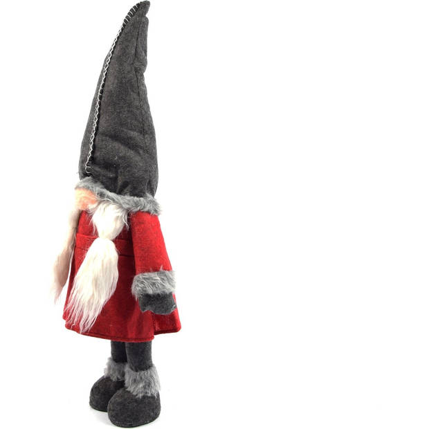 Gnome - Kerstman - Klein - Kerstpop - Grote muts - Lange - Baard - Kerstman - Buiten - Pop - Kerst - Staand - Decoratie