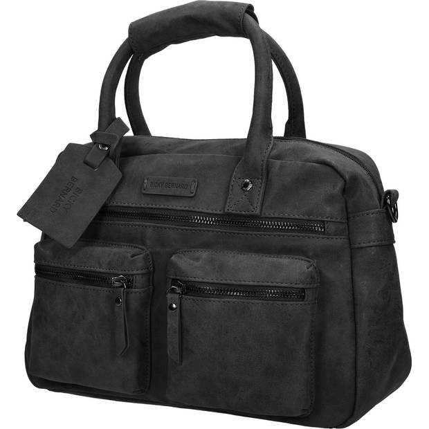 Bicky Bernard Handtas omhang Hand & Schoudertas Western Bag Zwart