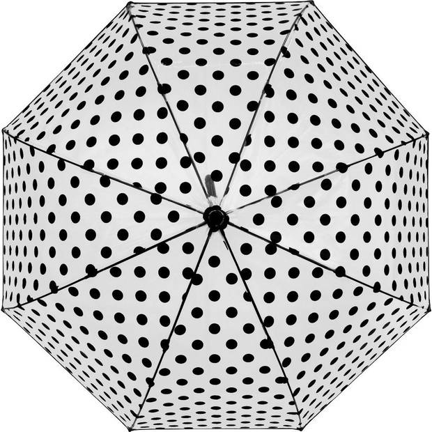 Umbrella polka dot Dome umbrella Transparent PVC Ø 86 CM-DESSIN faithful -