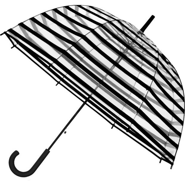 Umbrella polka dot and stripe design Dome umbrella Transparent PVC Ø 86 CM faithful -