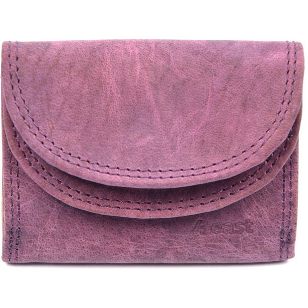 Unisex Leather Wallet for Men & Women Double Flap with RFID 2 Credit Card Slots, Bill Compartment and Coin Pocket