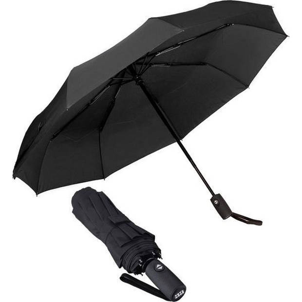 4x Automatic Storm Umbrella - Umbrella - Automatic, Foldable & Windproof up to 100km p/h - Ø 95 cm - 9 panels - Double