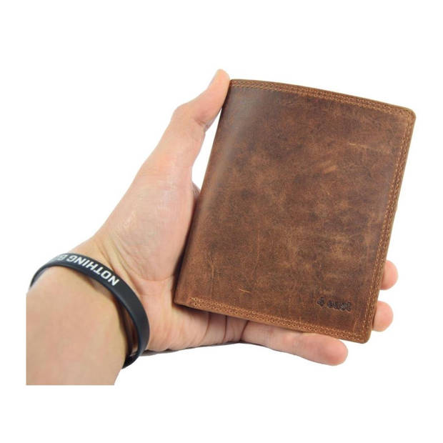 Genuine male wallet - Wallet with cards - Wallet with 14 cards - Men's wallet - double stitched wallet - Buffalo leather