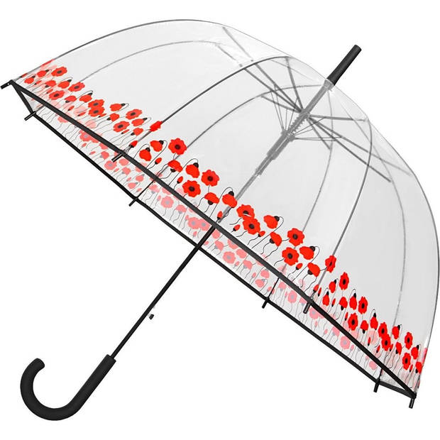 Paraplu met bloemen Koepelparaplu Transparant PVC Ø 86 CM-DESSIN trouw