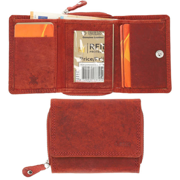 Unisex Leather Wallet for Men and Women 5 Credit Card Slots & Coin Pocket Genuine Leather Wallet with RFID