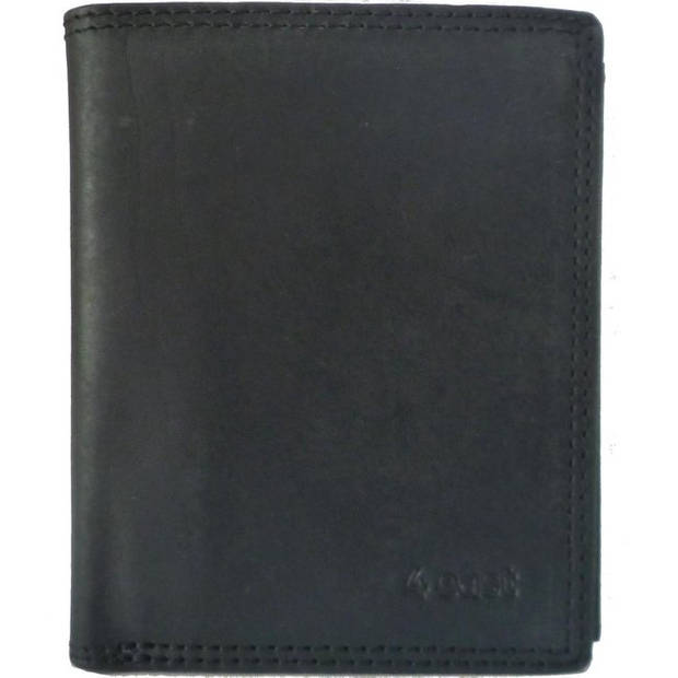 Leather Unisex Wallet 8 Card Slots, Coin Pocket & Hidden Pockets RFID Protection Black Leather Wallet for Men &