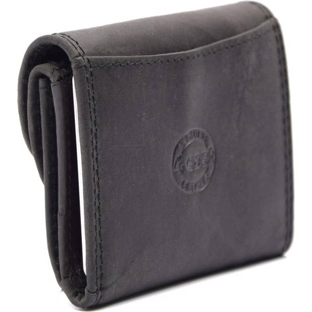 Mini Wallet Leather with RFID Portable Unisex Small Purse for Men & Women 4 Card Slots, Coin Pocket, & 2 Bill