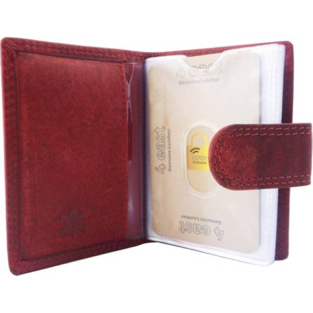 Credit card holder Red Wallet - wallet ladies - wallet men - wallet cards - Wallet credit card - Wallet with credit card