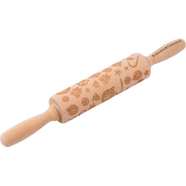 Wooden rolling pin for Christmas cookies Engraved Rolling Pin Christmas Pastry Cookie cutters cookie cutters