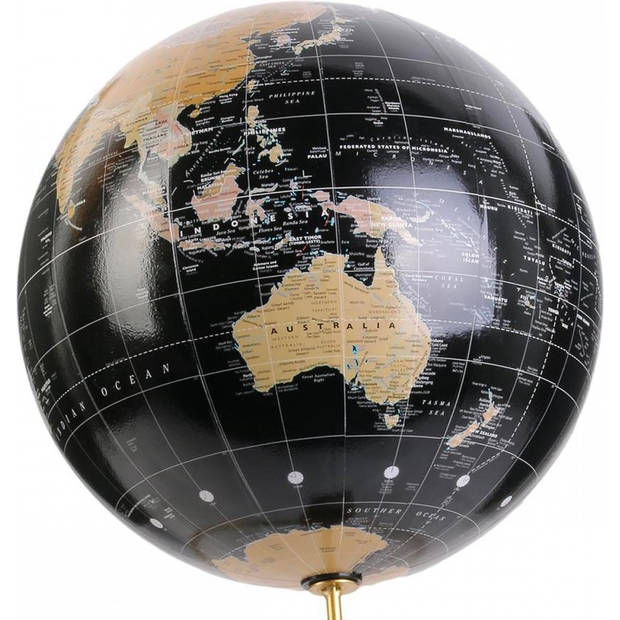 Wereldbol met metalen standaard - Diameter 21 cm - Wereldbol - Draaibare wereldbol globe Classic- Educatieve wereldkaart