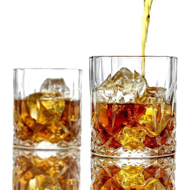 Whiskey karaf met glazen set van 5 0.9L whisky glazen set