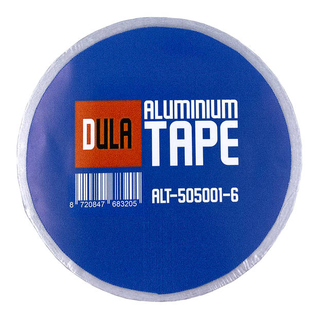 DULA Aluminium Tape - 50mm x 50m - afdichtingstape - hittebestendig - 6 rollen