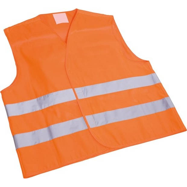 4X veiligheidsvest in mooi zak oranje Veilig safety Veiligheidshesje Bouw Verkeer veiligheid veiligheidswaarschuwing