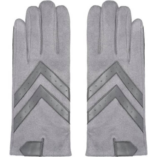 Handschoenen Dames Handschoenen Warm Touch grijs - Trendy handschoenen voor winter suède look- Touchscreen handschoenen