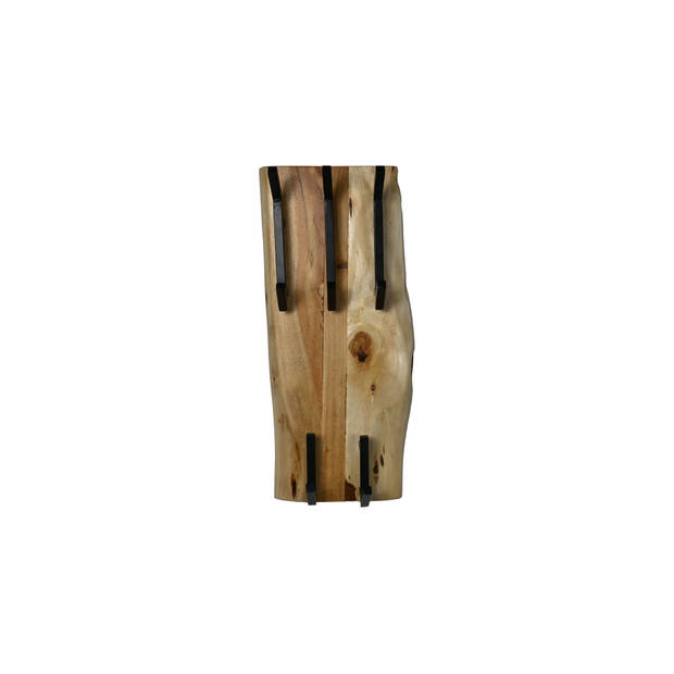 HSM Collection Kapstok Acacia hout B 25 cm H 60 cm naturel zwart