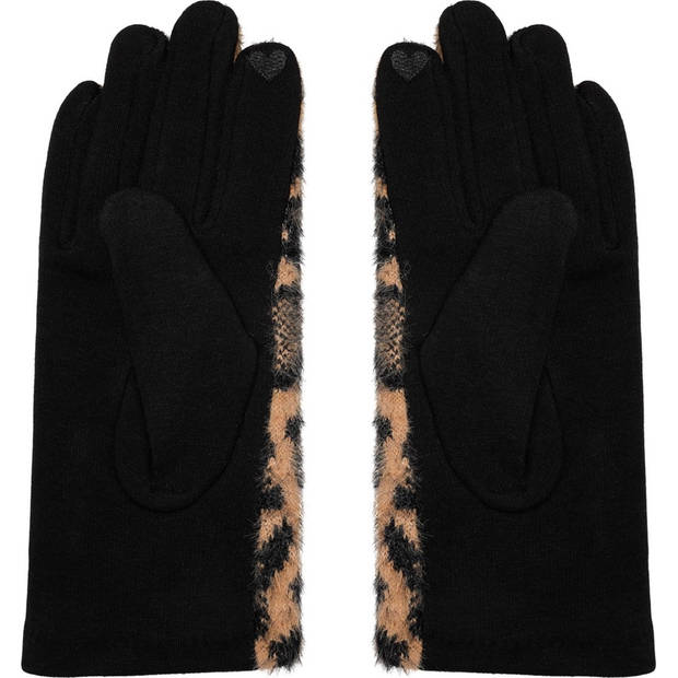 Handschoenen Dames panterprint Handschoenen Warm Touch - Trendy handschoenen voor winter look - handschoenen met