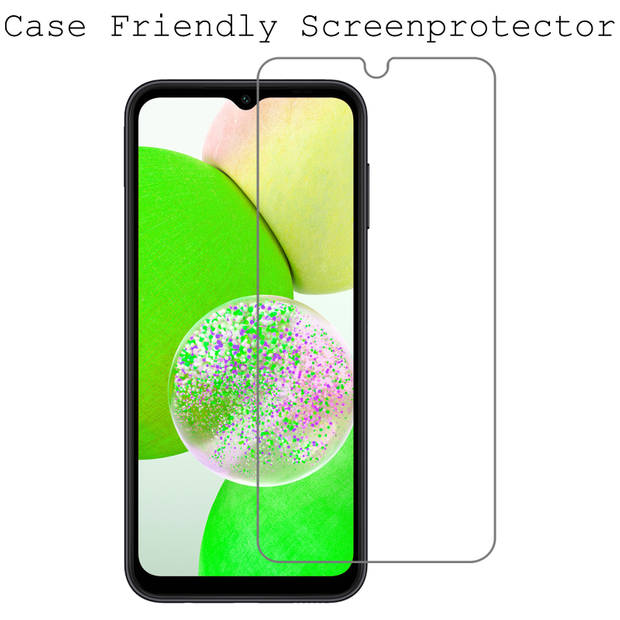 Basey Samsung Galaxy A14 Screenprotector Tempered Glass - Samsung A14 Beschermglas Screen Protector Glas