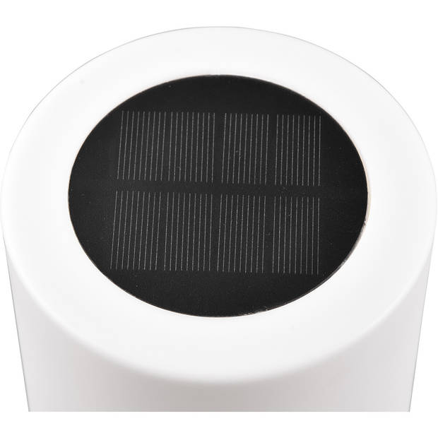 LED Tafellamp op Zonne-energie - Solar Tafellamp - Trion Silvin - USB Oplaadbaar - Warm Wit 3000K - Spatwaterdicht IP44
