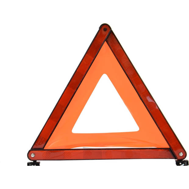 Gevarendriehoek Waarschuwingsdriehoek Oranje&rood,zwart Veiligheidsdriehoek kunststof/metaal 40cm*42.5cm