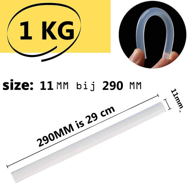 Lijmpistool vullingen 7,2 mm bij 200 MM - Lijmsticks - Lijmstift - Lijmpistool - Lijmpatronen - 60 Stuks