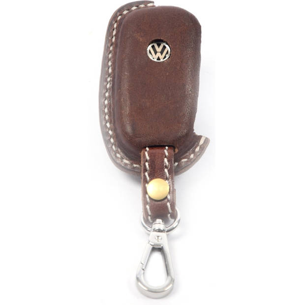 Handgemaakt Volkswagen Sleutel Cover Lederen sleutelhoesje beschermhoesje autosleutel