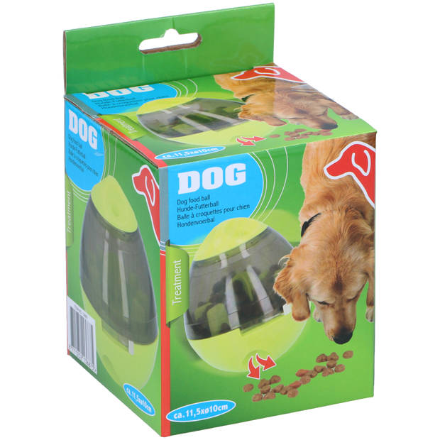 Pet Treatment Snackbal - Kleine Hond of Kat - Huisdier Speelgoed - Tegen Verveling - Speelbal - Verstelbaar - Groen