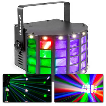 Discolamp - BeamZ DerbyStrobe - 2-in-1 LED lichteffect met afstandsbediening