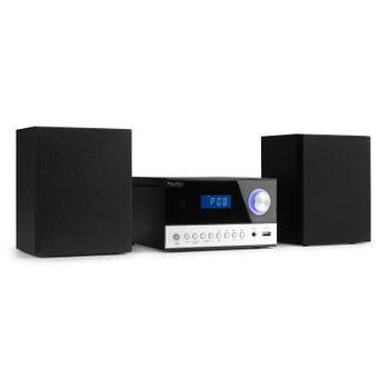Stereo set met CD speler en radio - Audizio Toulon - Bluetooth en mp3 speler - Losse speakers