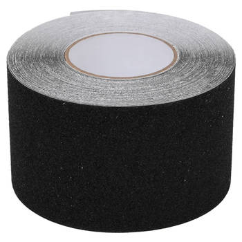 The Living Store Anti-sliptape - 10 cm x 20 m - PVC - Zwart