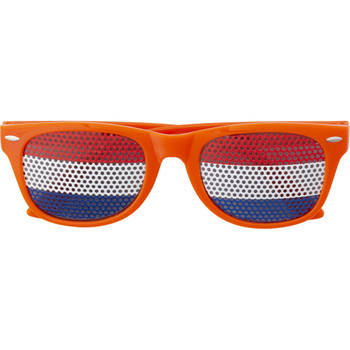 Feest/party bril - oranje thema/Koningsdag - voor volwassenen - Verkleedbrillen