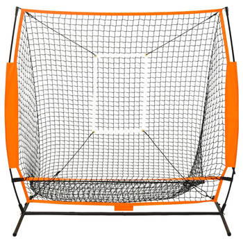 The Living Store Honkbal oefennet - Solo- en teamtraining - Stalen frame - Geschikt voor binnen en buiten - Slijtvast -