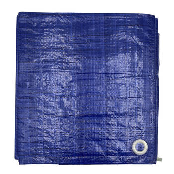 DULA Afdekzeil - 2 x 3 meter - Afdekfolie - Blauw - Waterdicht dekzeil - Grondzeil