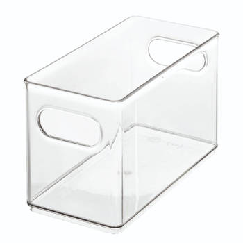 iDesign - Opbergbox met Handvaten, 25.4 x 12.5 x 15 cm, Kunststof, Transparant - iDesign The Home Edit