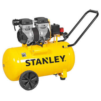 Stanley Compressor 230V SXCMS1350VE - Luchtcompressor 8Bar - 50L - 59dB - Olievrij - Geel