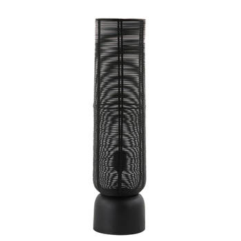 Light & Living - Tafellamp LEZUZA - 15.5x15.5x60.5cm - Zwart
