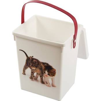 Voeropslag Voercontainer Kat/kitten Dieren Bewaarbox voedselcontainer - 4 liter