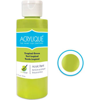 Acrylverf waterbasis Tropical Green " Tropisch Groen " 118ml - Sneldrogend waterbasis Permanent