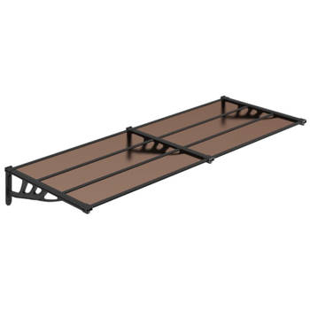 vidaXL Deurluifel 239x90 cm polycarbonaat zwart