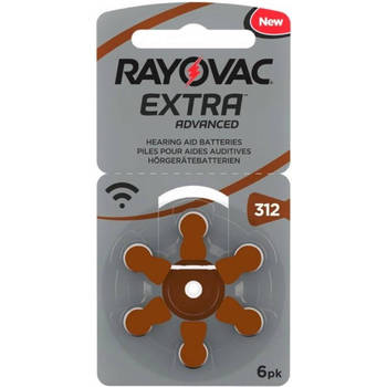 Rayovac 312 extra advanced - 6 stuks