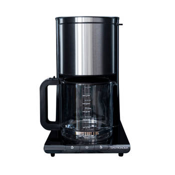 Koffiezetapparaat met klassieke filterbereiding Gastronoma RVS-Zwart