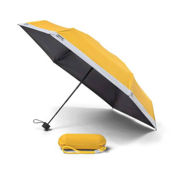 Copenhagen Design - Paraplu Compact in Reistas - Yellow 012 - Polyester - Geel