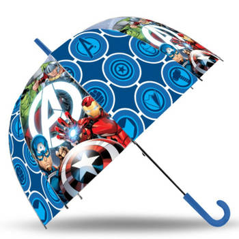 Marvel Avengers paraplu - voor kinderen - blauw - D71 cm - Paraplu's