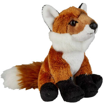 Pluche knuffel dieren Vos van 15 cm - Knuffel bosdieren