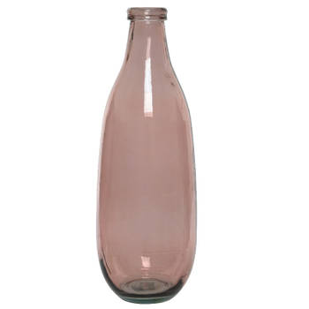 Decoris vaas roze - D15 x H40 cm - recycled glas - Vazen