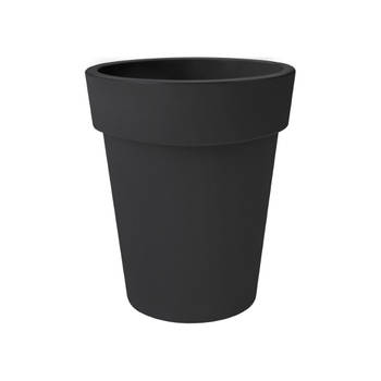 Bloempot Green basics top planter hoog 35 cm living black elho