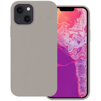 Basey Apple iPhone 14 Plus Hoesje Siliconen Hoes Case Cover -Grijs