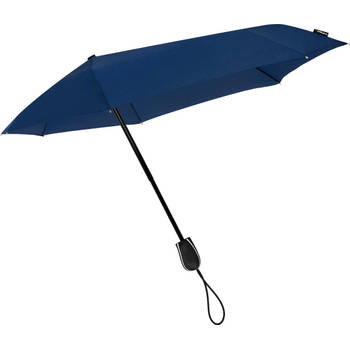 Stormparaplu - Antistorm paraplu - STORMini Aerodynamische opvouwbare stormparaplu Blauw - handopening Blauw