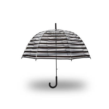 Paraplu Transparent Stormparaplu Polyester 350g Stevige Paraplu Opvouwbare Paraplu Kunstsof Handvat 86cm