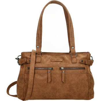 Schoudertas - Crossbodytas - tassen - tassen dames - tassen kopen - tassen hengsel - tassen - camel- Dames tas - handtas