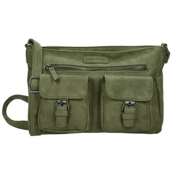 Elegant Olive Shoulder Bag For Women 1 Piece Bicky Bernard 30cm Length